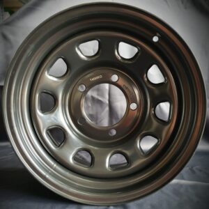 GVM LANDCRUISER STEEL WHEEL 16X8 5X150 +0 DHOLE BLACK (1450KG)