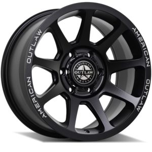 AMERICAN OUTLAW SNIPER SATIN BLACK (17X8.5)