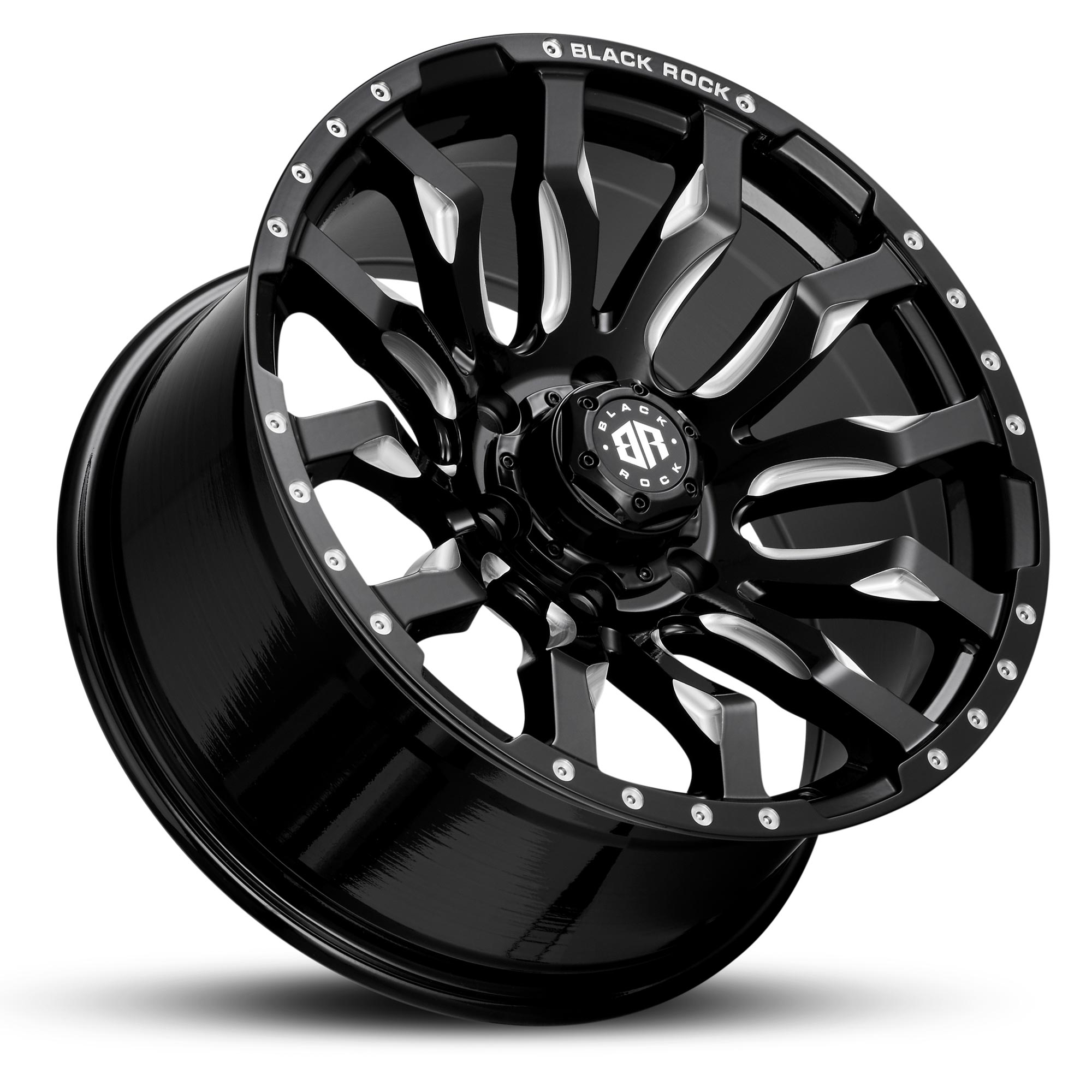 VULCAN GLOSS BLACK MILLED (18X9 6X139.7 +12) VULCAN GLOSS BLACK MILLED (18X9 6X139.7 +12)