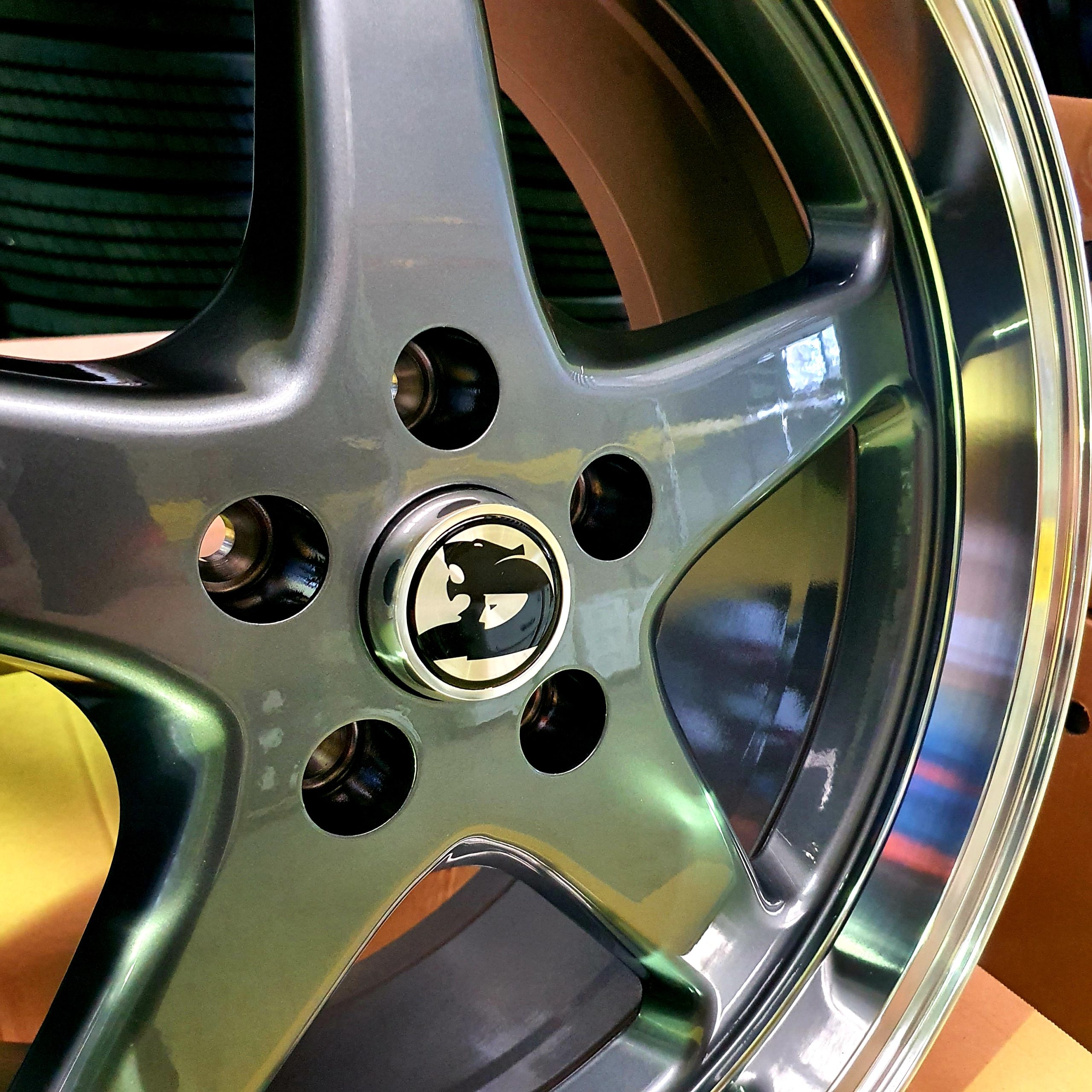 (WALKY WHEEL) LENSO TF1 GLOSS BLACK MIRRORED LIP (WALKY WHEEL) LENSO TF1 GLOSS BLACK MIRRORED LIP