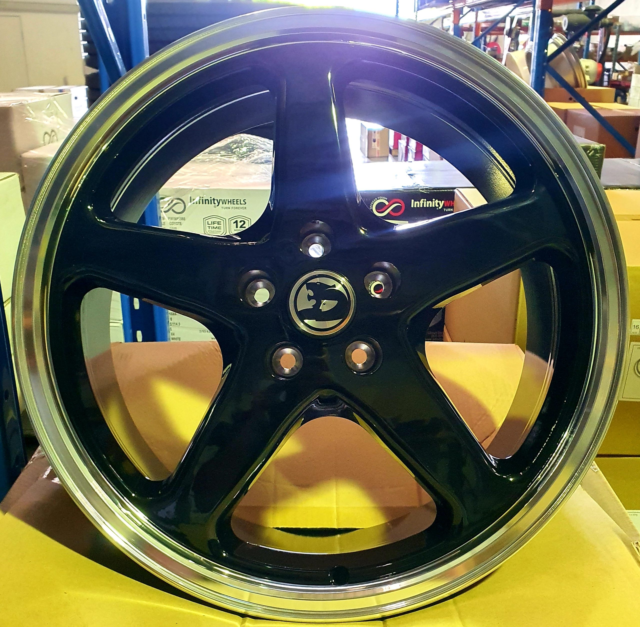 (WALKY WHEEL) LENSO TF1 GLOSS BLACK MIRRORED LIP (WALKY WHEEL) LENSO TF1 GLOSS BLACK MIRRORED LIP