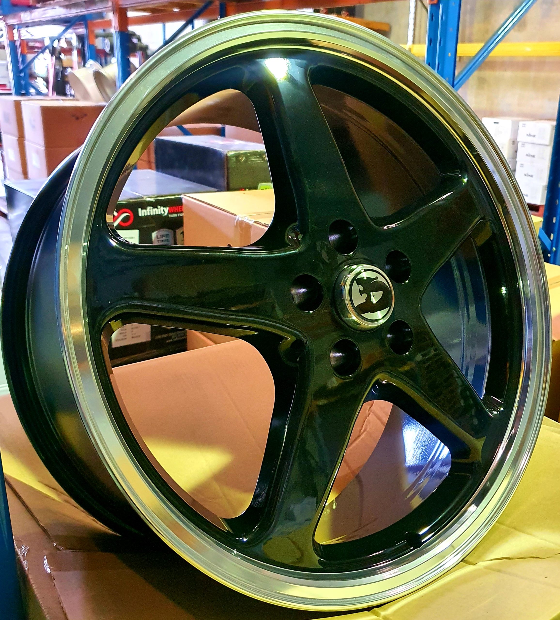 (WALKY WHEEL) LENSO TF1 GLOSS BLACK MIRRORED LIP (WALKY WHEEL) LENSO TF1 GLOSS BLACK MIRRORED LIP