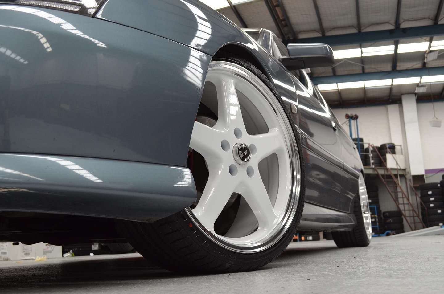 (WALKY WHEEL) LENSO TF1 GLOSS BLACK MIRRORED LIP (WALKY WHEEL) LENSO TF1 GLOSS BLACK MIRRORED LIP