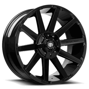 ATOMIC SATIN BLACK MACHINED SPOKE (20X10 6X139.7 -12)