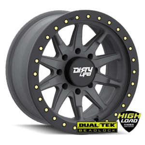 GVM LANDCRUISER WHEEL DIRTY LIFE DT2 SATIN GRAPHITE 1540KG (17X9 5X150 -12)