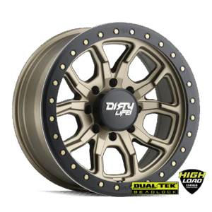 GVM LANDCRUISER WHEEL DIRTY LIFE DT1 SATIN GOLD 1540KG (17X9 5X150 -12)