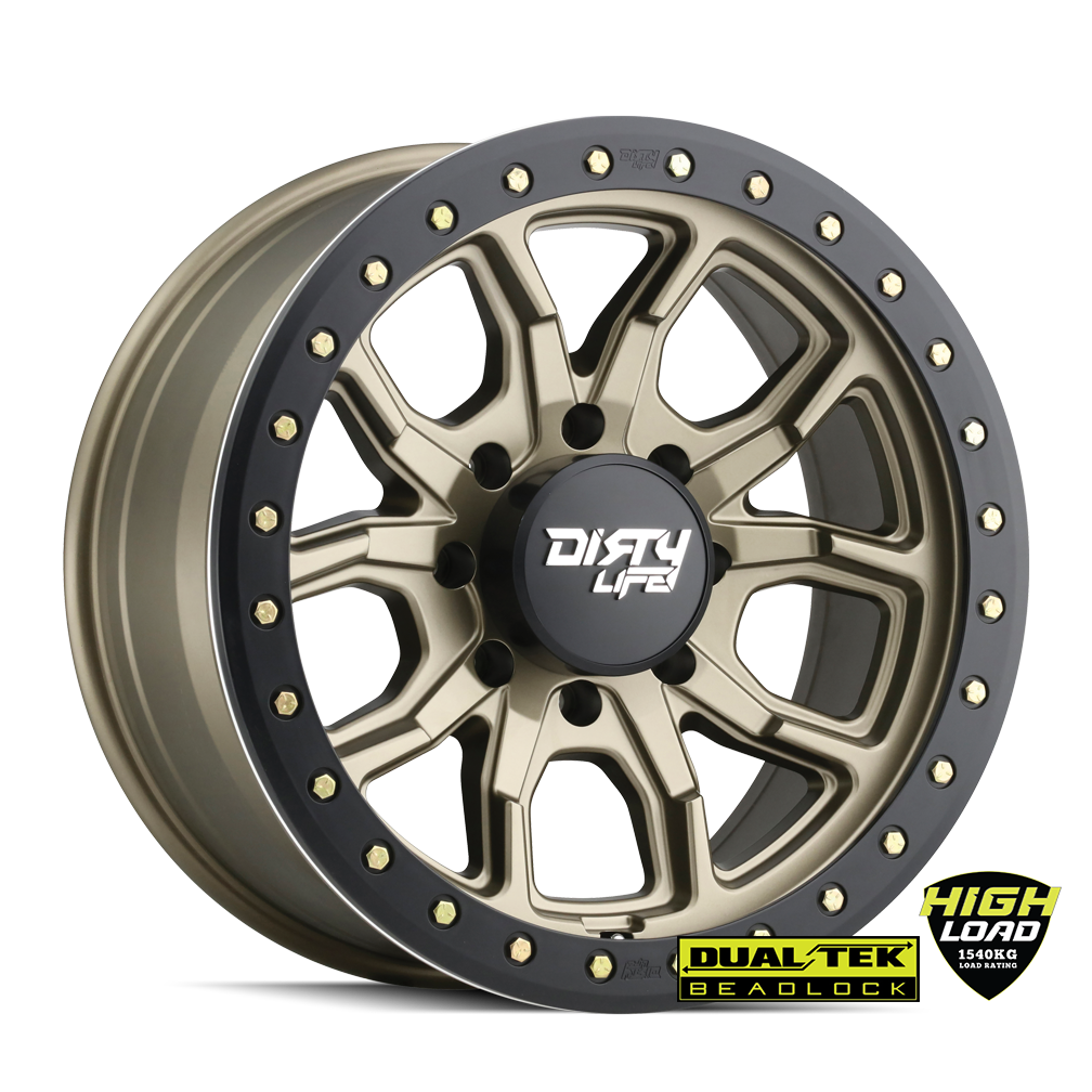 GVM LANDCRUISER WHEEL DIRTY LIFE DT1 SATIN GOLD 1540KG (17X9 5X150 -12) GVM LANDCRUISER WHEEL DIRTY LIFE DT1 SATIN GOLD 1540KG (17X9 5X150 -12)