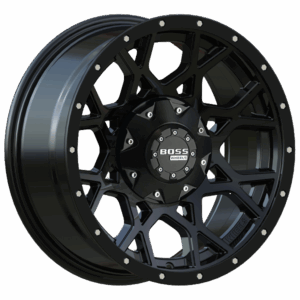 GVM LANDCRUISER WHEEL BOSS PANTHA SATIN BLACK 1500KG (17X9.5 5X150 -25)