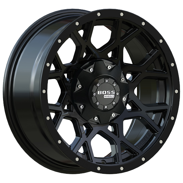 GVM LANDCRUISER WHEEL BOSS PANTHA SATIN BLACK 1500KG (17X9.5 5X150 -25) GVM LANDCRUISER WHEEL BOSS PANTHA SATIN BLACK 1500KG (17X9.5 5X150 -25)