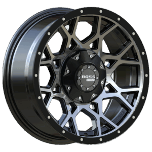 GVM LANDCRUISER WHEEL BOSS PANTHA SATIN BLACK 1500KG (17X9.5 5X150 -25)