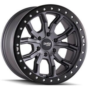 GVM LANDCRUISER WHEEL DIRTY LIFE DT1 SATIN GRAPHITE 1540KG (17X9 5X150 -12)