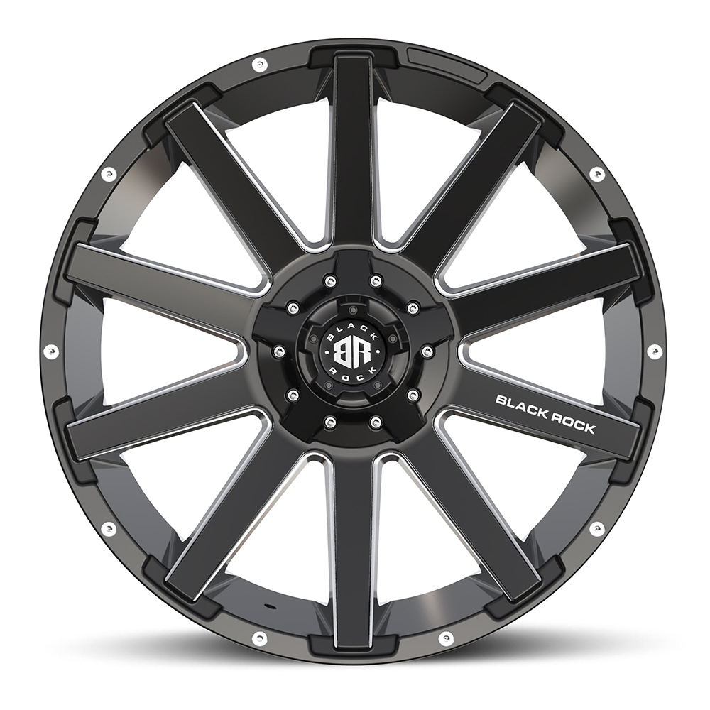 BLADE SATIN BLACK MILLED (20X9 6X139.7 +15) BLADE SATIN BLACK MILLED (20X9 6X139.7 +15)