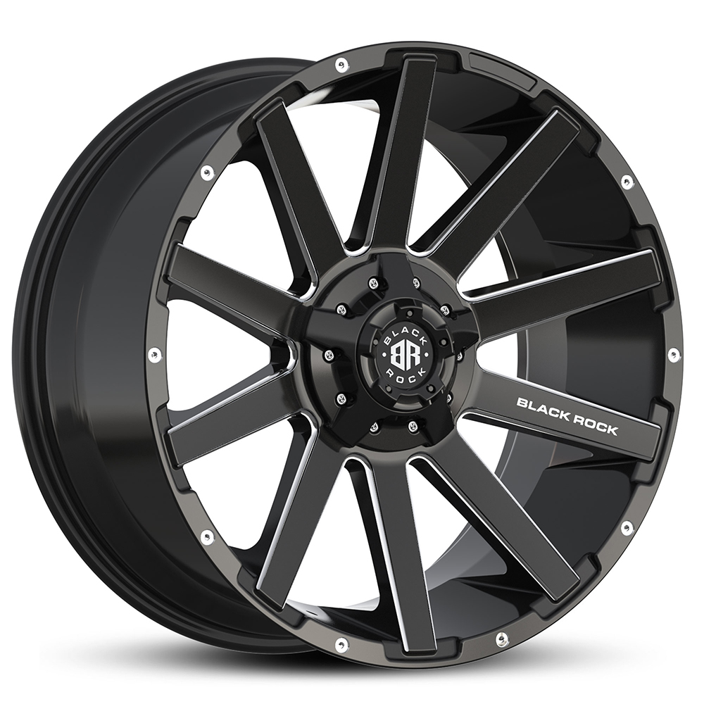 BLADE SATIN BLACK MILLED (20X9 6X139.7 +15) BLADE SATIN BLACK MILLED (20X9 6X139.7 +15)