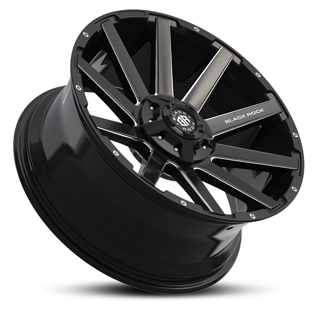 BLADE SATIN BLACK MILLED (20X9 6X139.7 +15) BLADE SATIN BLACK MILLED (20X9 6X139.7 +15)