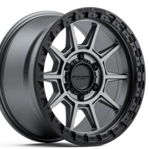 GUNNER GUNMETAL GREY BLACK RING (18X9 6X139.7 +20)